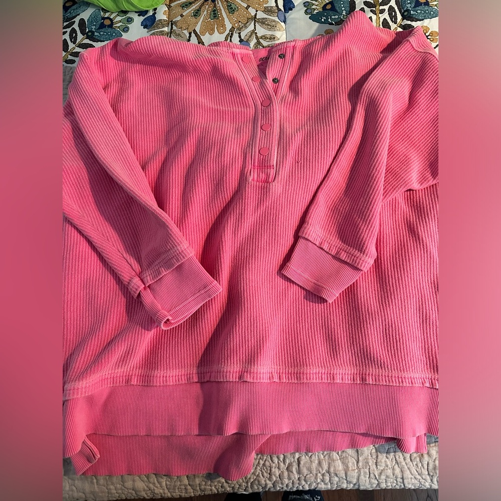 Hot pink oversized Large hoodie American Eagle